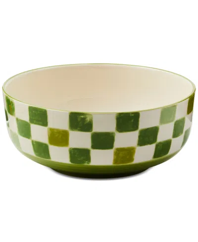 Mackenzie-childs Check Serving Bowl