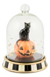 Mackenzie-childs Mackenzie Childs Halloween Black Cat Cloche In Multi