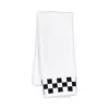 Mackenzie-childs Hand Towel With Check Border In White
