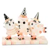 Mackenzie-childs Mackenzie Childs Hocus Pocus Ghost Trio Figurine In Pink