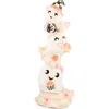 Mackenzie-childs Mackenzie Childs Hocus Pocus Illuminated Stacked Ghosts In Pink