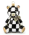 Mackenzie-childs Mackenzie Childs 2025 Bear Glass Ornament In Multi