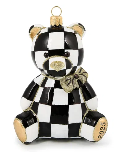 Mackenzie-childs Holiday 2025 Courtly Bear Ornament In Multi