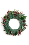 Mackenzie-childs Mackenzie Childs Holiday Berry Urn Wreath In Green
