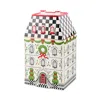Mackenzie-childs Holly Village Cookie Jar In Multi