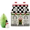 Mackenzie-childs Mackenzie Childs Holly Village Illuminated Ceramic Gingerbread Villa & Tree In Multi