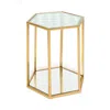 Mackenzie-childs Honeycomb Accent Table In Gold