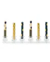 Mackenzie-childs Judaica Mini Dinner Candles, Set Of 6 In Multi