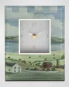 Mackenzie-childs Landscape Carriage Clock