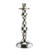 Mackenzie-childs Large Courtly Check Candlestick In Black