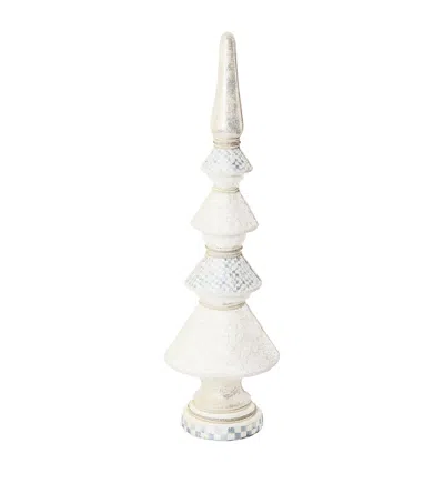 Mackenzie-childs Large Crystal Palace Tabletop Finial In White