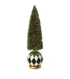 MACKENZIE-CHILDS LARGE EMERALD LUXE ILLUMINATED BOTTLE BRUSH TREE