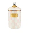MACKENZIE-CHILDS MACKENZIE-CHILDS LARGE ROSY CHECK CANISTER (12CM)