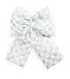 Mackenzie-childs Large Sterling Check Bow In Grey