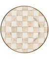 Mackenzie-childs Maccenzie-childs Mocha Check Salad Plate In Mocha