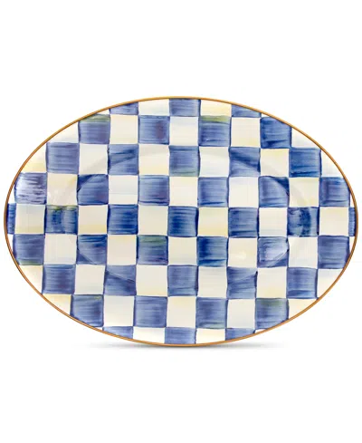 Mackenzie-childs Mackenzie- Childs Royal Check Small Oval Platter In No Color