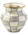 Mackenzie-childs Mackenzie Childs Sterling Check Enameled Steel Vase In No Color