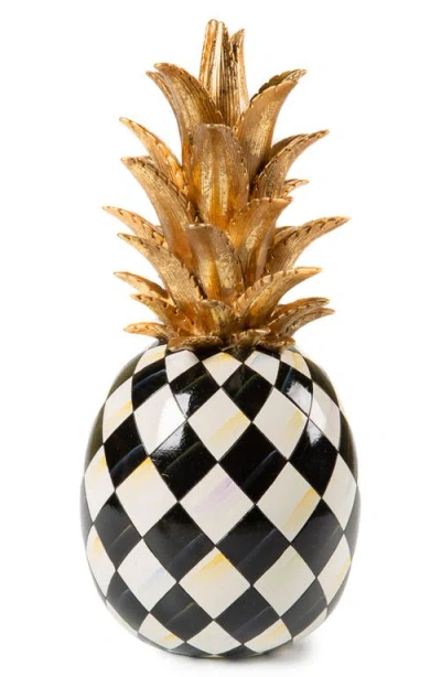 Mackenzie-childs Mackenzie Childs Marquee Pineapple Sculpture In Black