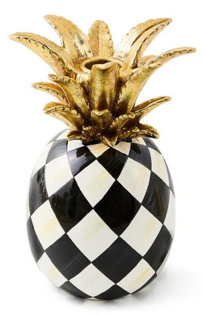Mackenzie-childs Mackenzie Childs Marquee Pineapple Sculpture In Black