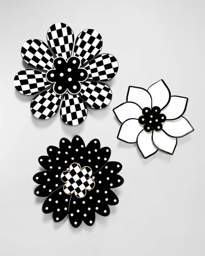 Mackenzie-childs Marquee Wall Flowers, Set Of 3