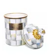 Mackenzie-childs Medium Sterling Check Canister