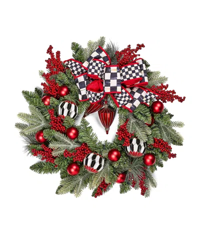 Mackenzie-childs Merry Christmas Illuminated Wreath In Multi