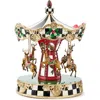 Mackenzie-childs Mackenzie Childs Merry Christmas Rotating Carousel In Multi