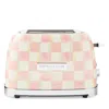 Mackenzie-childs Mocha Check 2 Slice Toaster In Multi