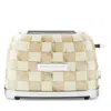 Mackenzie-childs Mocha Check 2 Slice Toaster In Multi