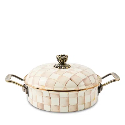 Mackenzie-childs Mocha Check 3 Qt. Casserole