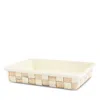 Mackenzie-childs Mocha Check 9 X 13 Baking Pan In Multi