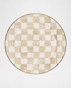 Mackenzie-childs Mocha Check Salad Plate