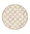 Mackenzie-childs Mocha Check Salad Plate