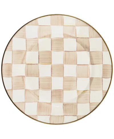 Mackenzie-childs Mocha Check Dinner Plate