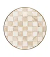 Mackenzie-childs Mocha Check Salad Plate