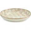 Mackenzie-childs Mackenzie Childs Mocha Check Enameled Steel Abundant Bowl In Neutral