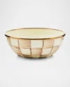 Mackenzie-childs Mocha Check Everyday Bowl
