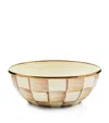 Mackenzie-childs Mocha Check Everyday Bowl