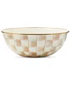 Mackenzie-childs Mocha Check Extra Large Everyday Bowl, 192-oz. In Mocha