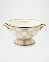 Mackenzie-childs Mocha Check Large Colander