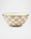 Mackenzie-childs Mocha Check Large Everyday Bowl