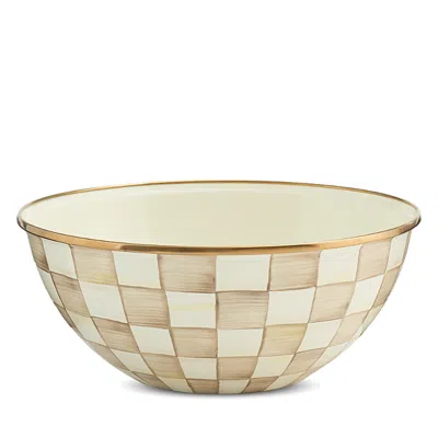 MACKENZIE-CHILDS MACKENZIE-CHILDS MOCHA CHECK LARGE EVERYDAY BOWL