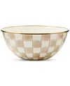 Mackenzie-childs Mocha Check Medium Everyday Bowl, 80-oz. In Mocha