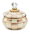 Mackenzie-childs Mocha Check Squashed Pot