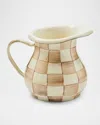 Mackenzie-childs Mocha Check Little Creamer