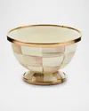 Mackenzie-childs Mocha Check Little Sugar Bowl
