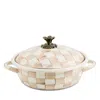 Mackenzie-childs Mocha Check Medium Casserbole