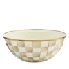 Mackenzie-childs Mocha Check Medium Everyday Bowl