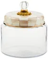 Mackenzie-childs Mocha Check Medium Kitchen Canister In Brown