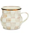 Mackenzie-childs Mocha Check Mug In Mocha